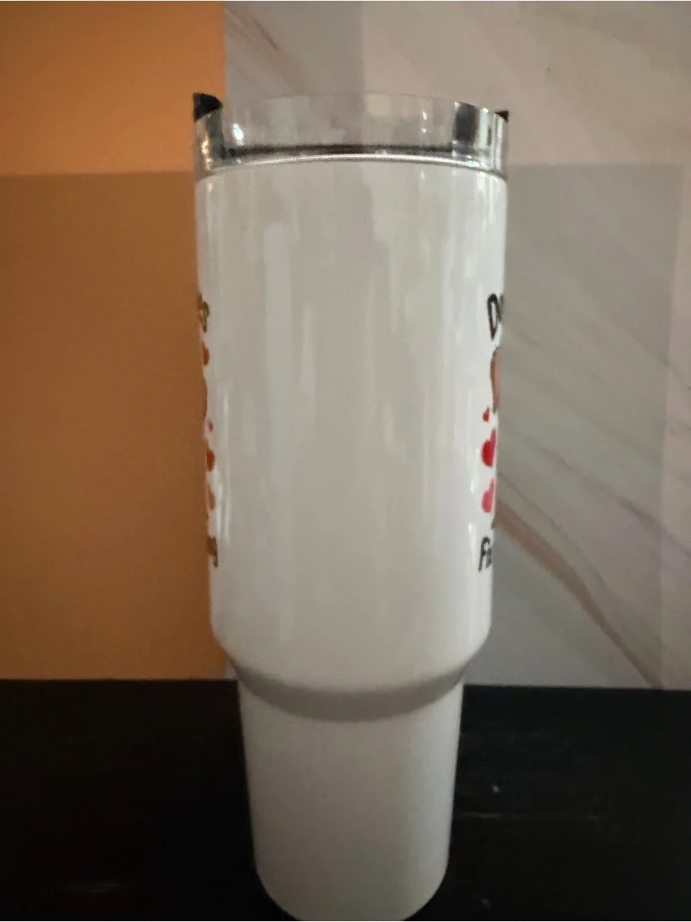32 oz Stainless Steel Tumbler “Dog Kisses Fix Everything”